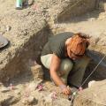 Excavating an archaeological assemblage at Koobi Fora, Lake Turkana, Kenya