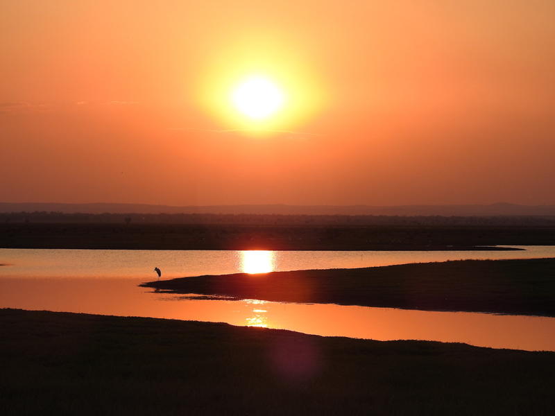 Sunset over the floodplain, Gorongosa National Park, Mozambique.