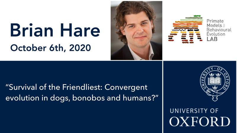 Primate Conversations with Brian Hare - 6th Oct 2020