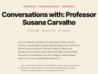 Conversations with Professor Susana Carvalho, featured on the Conversations in Human Evolution blog